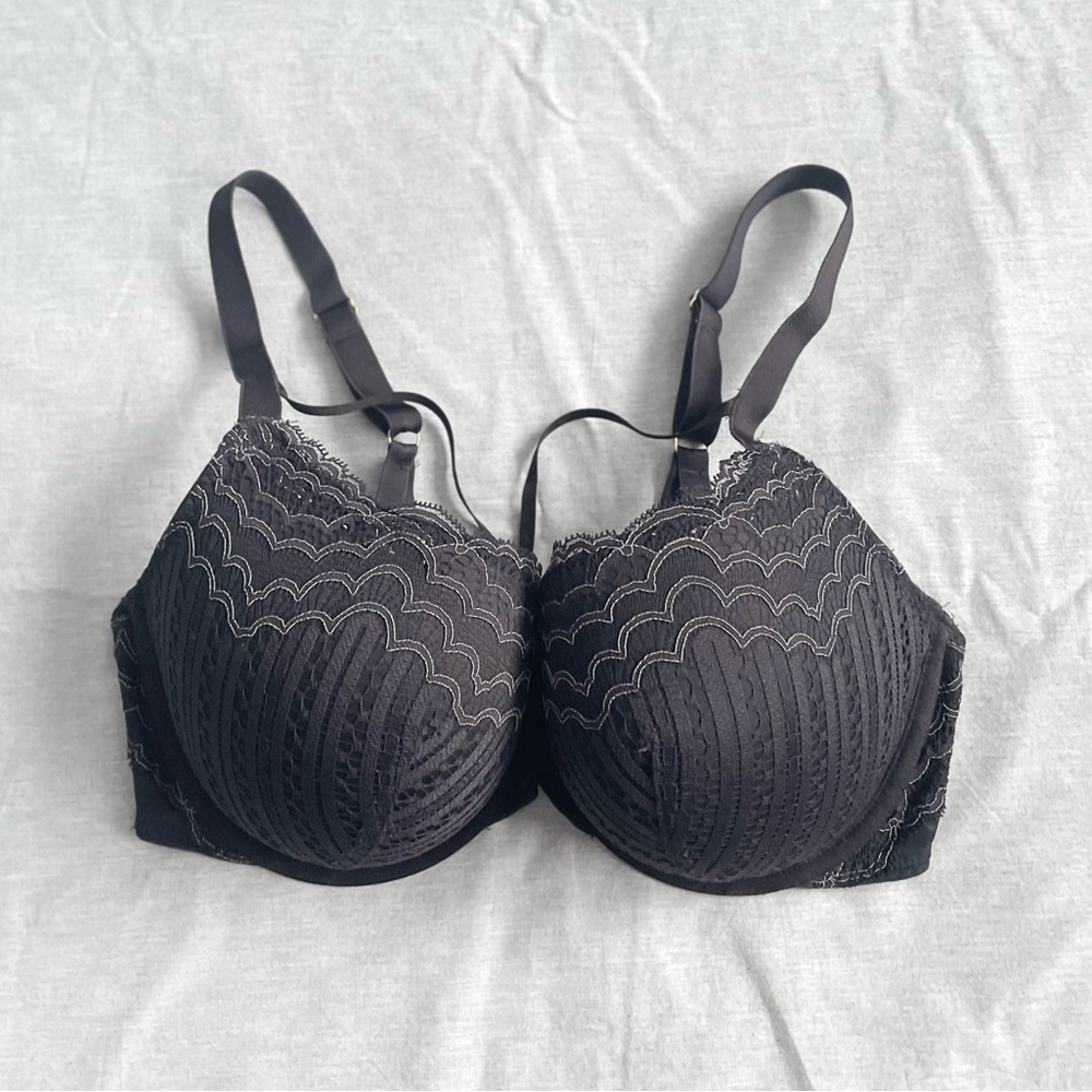 M&S BoutiquexDamaris Scallop Lace Strappy Full Cup Lingerie Bra - 36DD/E